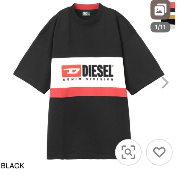 DIESEL Tシャツ T-STREAP-DIVISION メンズ(美品)