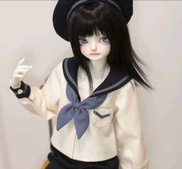BJD 制服 セーラー服 5点セット 白 1/4 MSD MDD