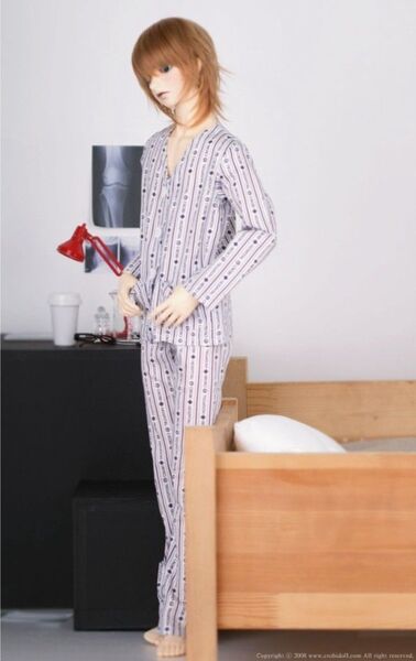 BJD CROBI 患者服 上下セット 1/3 病衣 入院着 パジャマ SD13 SD16 SD17 DOLK