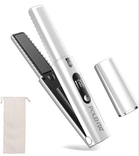 ヘアアイロン コードレス 機内持ち込み可 USB充電式 2way 3段階温度調整