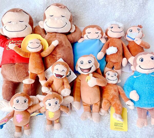 おさるのジョージ ぬいぐるみ&マスコット 12点 セット まとめ売り