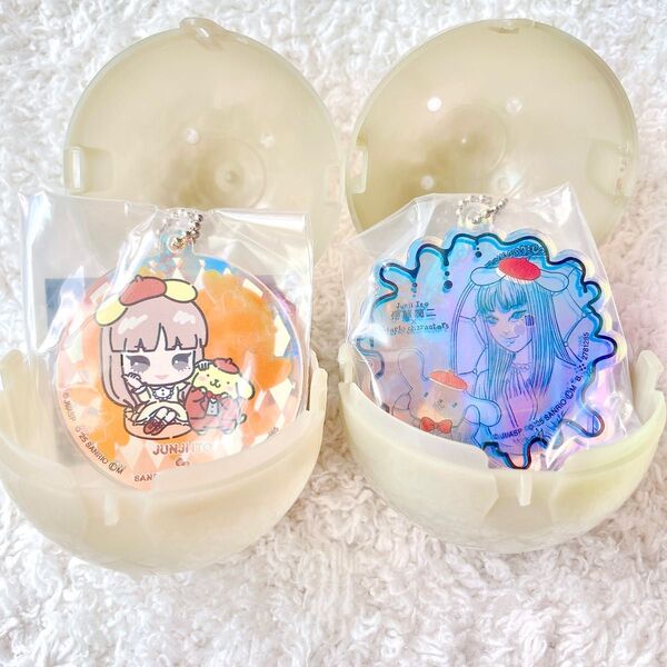 伊藤潤二×サンリオキャラクターズ アクリルチャーム 富江×ポムポムプリン セット
