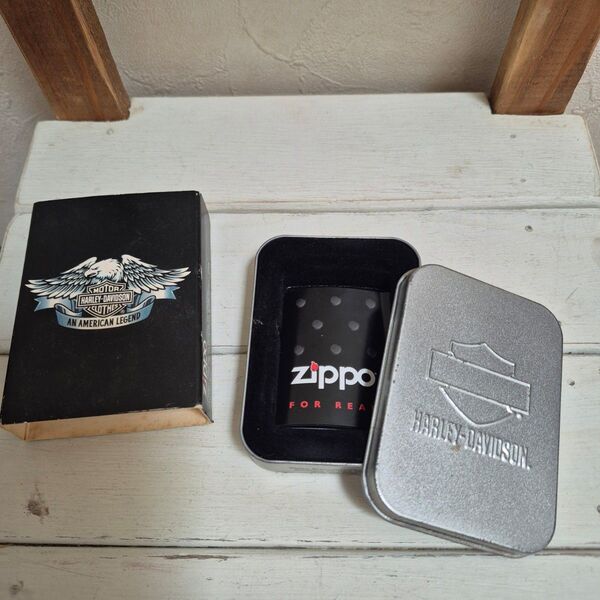 ハーレーダビッドソン ZIPPOコラボ ライター缶ケースのみHARLEY-DAVIDSON