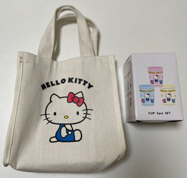 ハローキティ トートバッグ プラコップ セット 新品