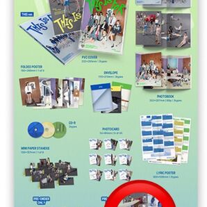 twice this is for 予約特典ポスター3種 折り畳んで