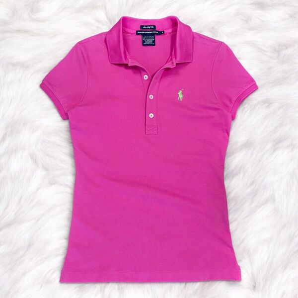 【美品】RALPH LAUREN GOLF ラルフローレン ゴルフ ポロシャツ スキニーポロ ビッグポニー y2k ピチT S