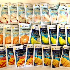凍らせて食べるシャーベット 30個(マスクメロン ゴールデンパイン マンゴー みかん 白桃 りんご味) リッチフルーツシャーベット