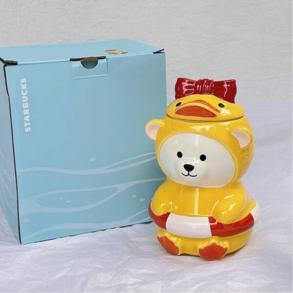 海外 スターバックス サマー ブルー ベアリスタ アヒル マグカップ