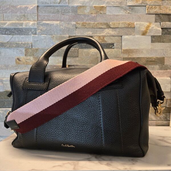 Paul Smith ポールスミス ボストンバッグ ショルダーバッグ ハンドバッグ 2way バック カバン レザー 本革