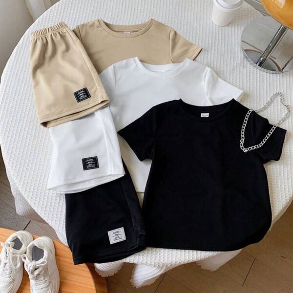 キッズ Tシャツ ショートパンツ セットアップ 3色セット