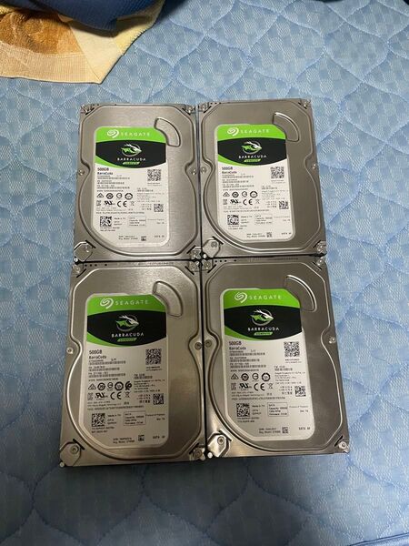 Seagate Barracuda 500GB HDD 4個セット