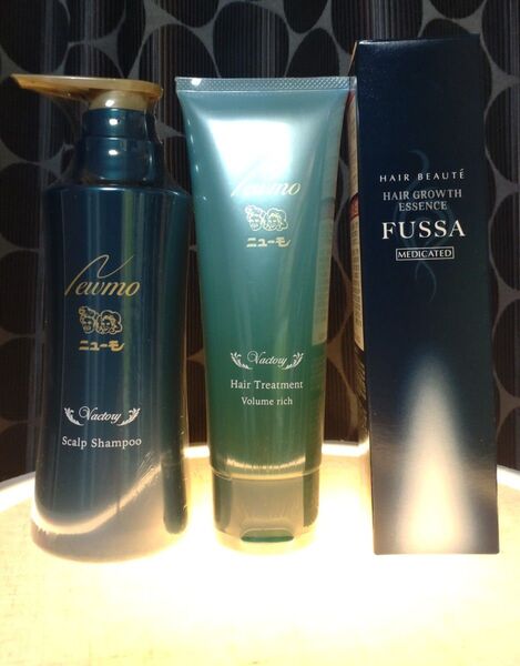 【ニューモ】 ヘアケアセット(シャンプー、トリートメント)&薬用育毛エッセンスFUSSA 3点セット!