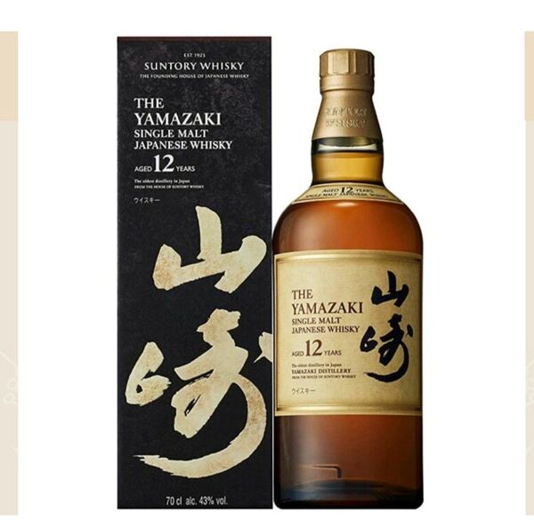 サントリー SUNTORY 山崎 ヤマザキ シングルモルトウイスキー 12年 YAMAZAKI 箱付