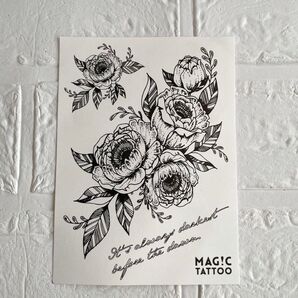 2週間で消える タトゥー シール Gorgeous roses/薔薇 花