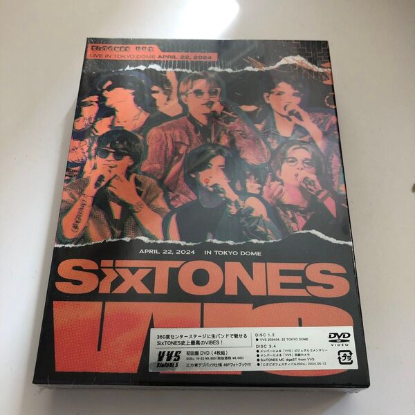 初回盤DVD 三方背デジパック仕様/フォトブック SixTONES 4DVD/VVS 24/10/16発売 【オリコン加盟店】