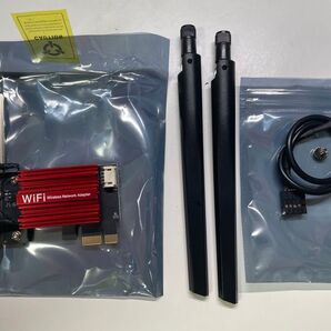 AX210 Bluetooth 5.3 Wifi 6E PCIe 無線LANカード 内蔵Intel 超低遅延 高速LAN