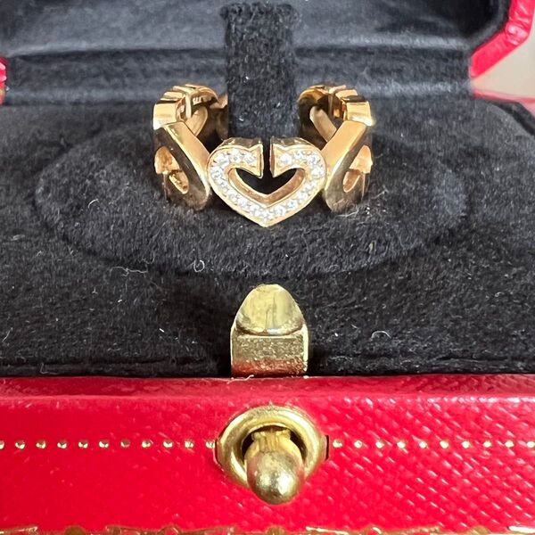 CARTIER(カルティエ) Cハート リング K18 イエローゴールド YG ハートモチーフ サイズ表記47 レディース