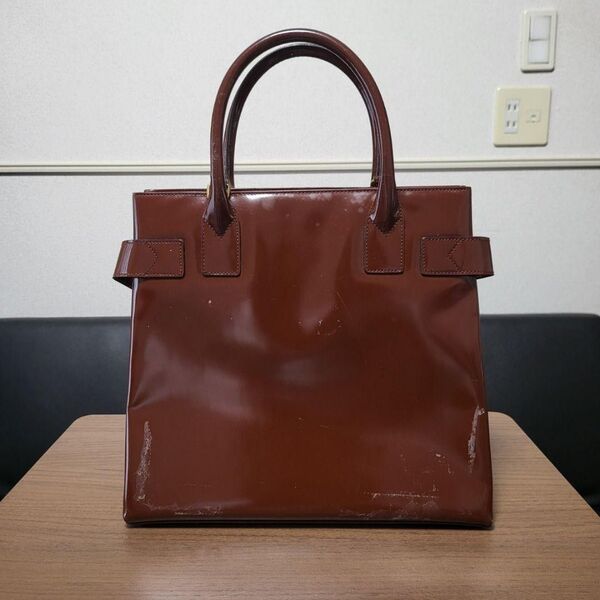 GUCCI グッチ トートバッグ スクエア エナメル5909196800