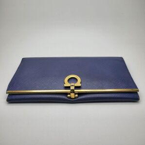 【財布】Ferragamo フェラガモ ゴールドブルー7406605800