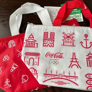 クーラーバッグ 保冷バッグ エコバッグ お弁当袋 2ツ コカコーラ 非売品 オリンピック
