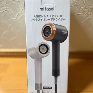 【 未使用 】 マイナスイオン ヘアドライヤー mifasol mf-hd-706 ドライヤー