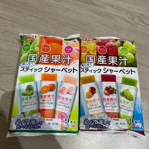 国産果汁 スティックシャーベット 2種類 18本