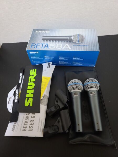 SHURE BETA58A ダイナミックマイク マイク 2本セット