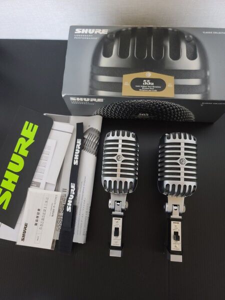 SHURE 55SH SERIES II ガイコツ ダイナミック マイク 2本セット