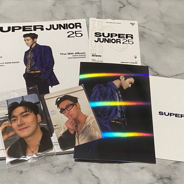 SUPER JUNIOR 25 フォトブックver シウォン ktown4u ショーケース トレカ セット
