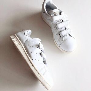 adidas STAN SMITH アディダス スタンスミス ベロクロスニーカー レディースシューズ ホワイト 23cmの画像3