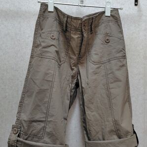 WOOLRICH ポプリンハーフパンツ レディース M ベージュ