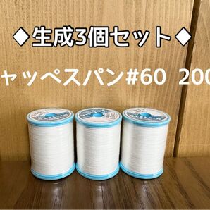 フジックス シャッペスパン#60 生成3個セット 300色から色変更可能!1.2日以内配送