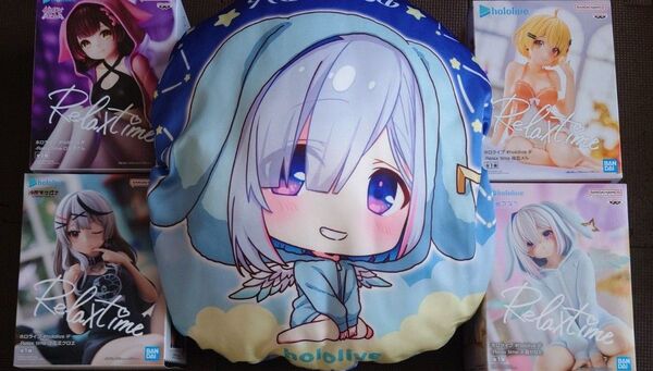 ホロライブ フィギュア ラウンドクッション 5種類 沙花叉クロヱ 天音かなたなど