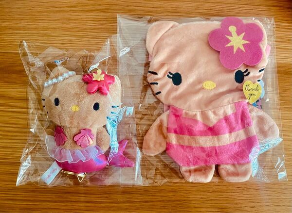 2点セット ハローキティ ファンタジーコレクション マーメイド マスコット 日焼けキティ ポシェット