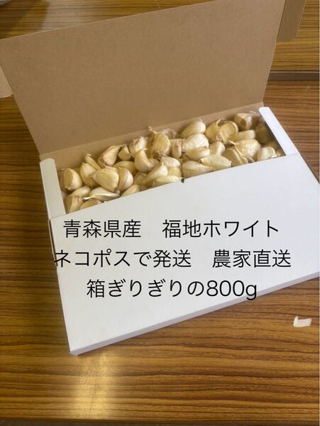 令和7年産 青森県産にんにく(福地ホワイト)サイズ混合800g農家直送