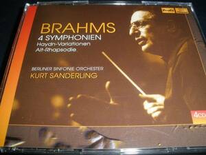 ザンデルリング ブラームス 交響曲 全集 アルト・ラプソディ ベルリン 4CD ザンデルリンク Brahms Symphonies Sanderling Berlin Complete