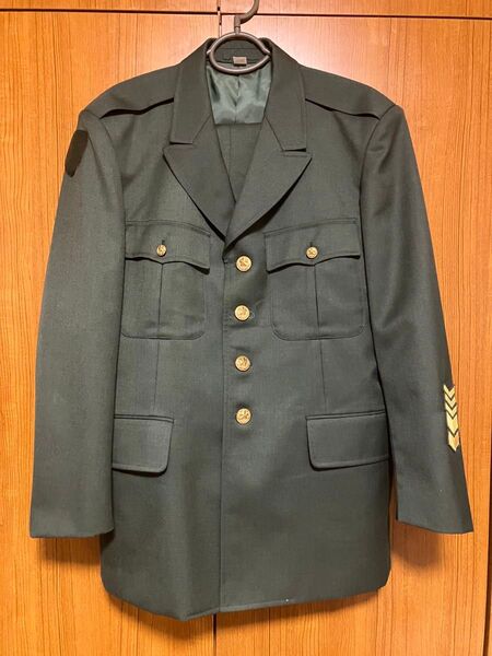 陸上自衛隊 91式制服 上下セット 3AB 冬服 男子 曹士用 ミリタリー 陸自 紺 制服 上衣 下衣 16式