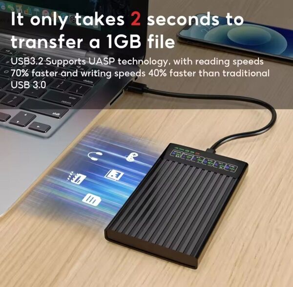 2.5インチHDD(SSD)ケース 表示機能付