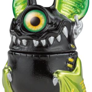 SO-TA カゲマルデザイン 単眼コウモリ アイビー BOX TOY ver. ブラックBody イエローグリーン / 黄緑