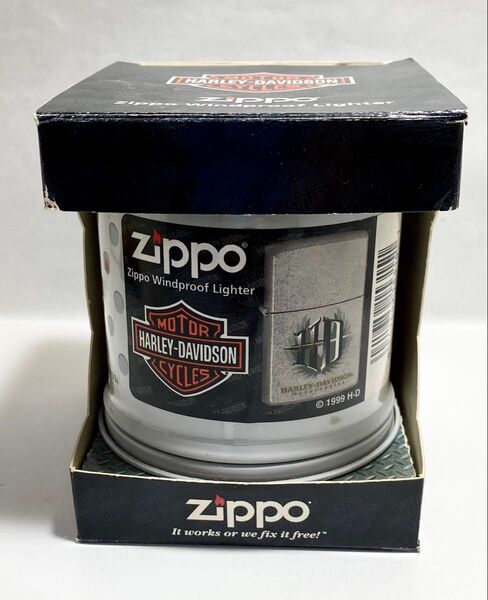 ZIPPO ジッポー Harley Davidson in Flames in oil filter can ハーレー 缶入り