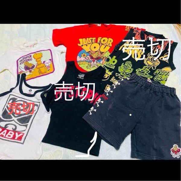 ヒステリックミニ ヒスミニ 95サイズ 3点セット set まとめ売り Tシャツ ショートパンツ タンクトップ 子供服 キッズ服