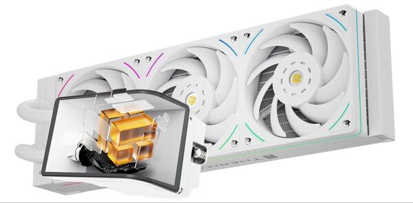 Thermalright Wonder Vision 360 UB ARGB WHITE 6.67インチ 曲面スクリーン簡易水冷