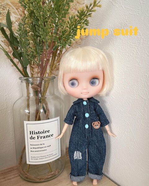 ミディブライス アイシードール 着せ替え服 アウトフィット ジャンプスーツ つなぎ