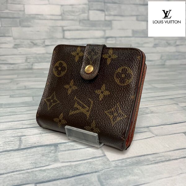 極美品 56 LOUIS VUITTON ルイヴィトン モノグラム 二つ折り財布