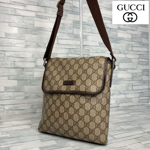 極美品 120 GUCCI グッチ ショルダーバッグ GG柄