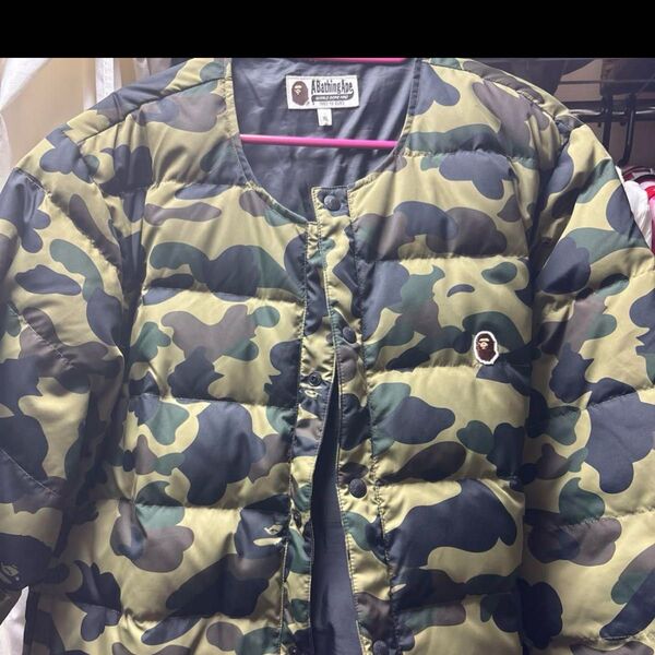 A BATHING APE ダウンジャケット 迷彩 アベイシングエイプ CAMO