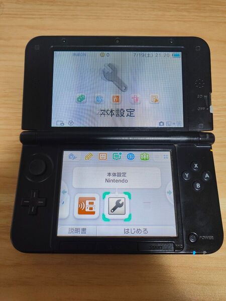 ニンテンドー3DS LL ブルー×ブラック ジャンク ソフト付き