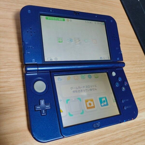 new ニンテンドー3DS ll 本体 ブルー dsソフトモンハン 充電器 SDカードセット