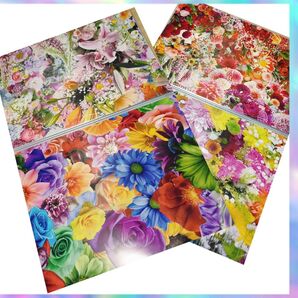 デザインペーパー★フラワー★デザペ4種40枚セット☆Flower