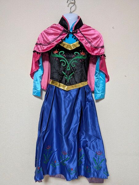 アナ ドレス 雪の女王 コスプレ 衣装 コスチューム 学園祭 ハロウィン S ワンピース コスプレ 発表会 コスプレ衣装